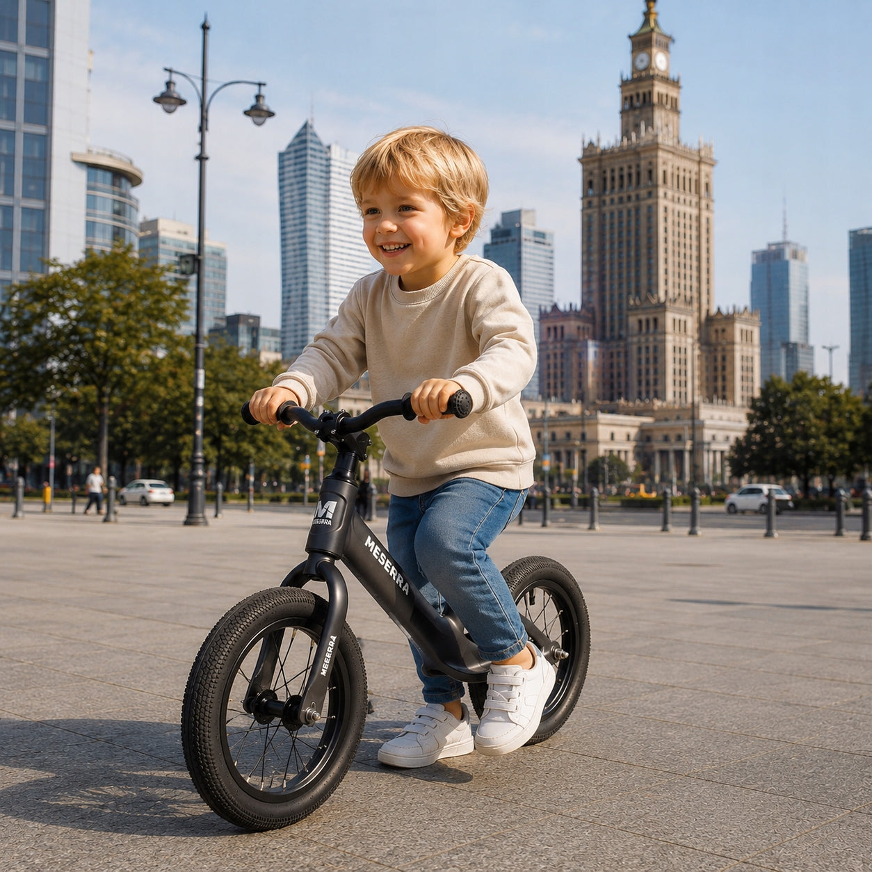 Sports balance bike rider adjustment light wheels 14" graphite gift Brand no brand