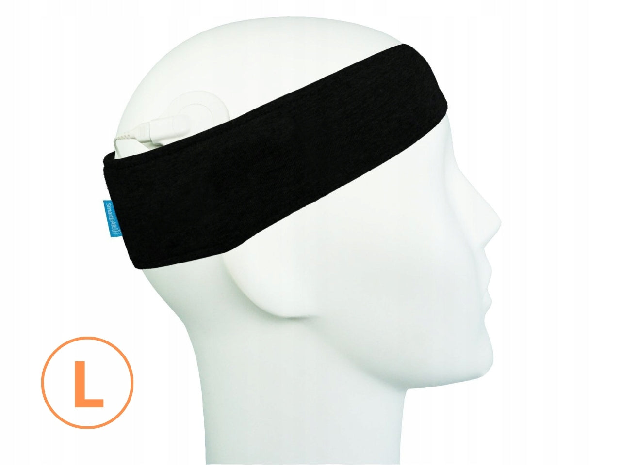 Sports band for speech processors / implants - black- size L