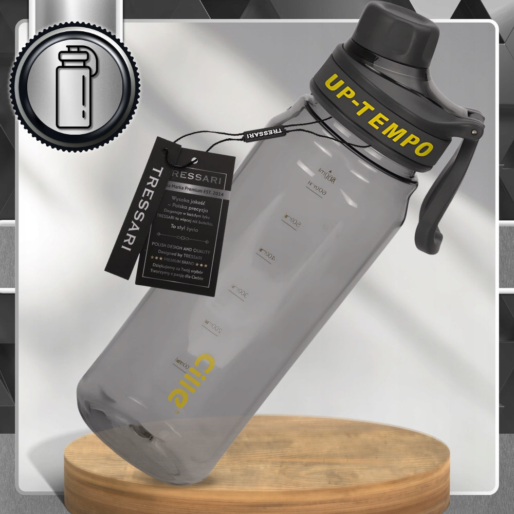 Sports bottle 860ml water bottle drink TRESSARI BPA FREE strainer TRITAN Manufacturer code Butelka bidon 860ml BPA FREE z tritanu