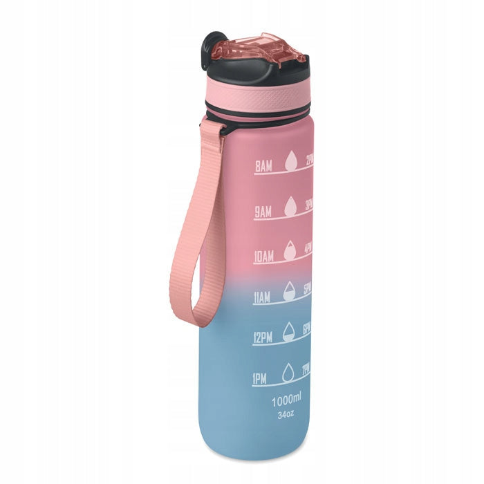 Sports bottle with integrated straw Volume 1000 ml