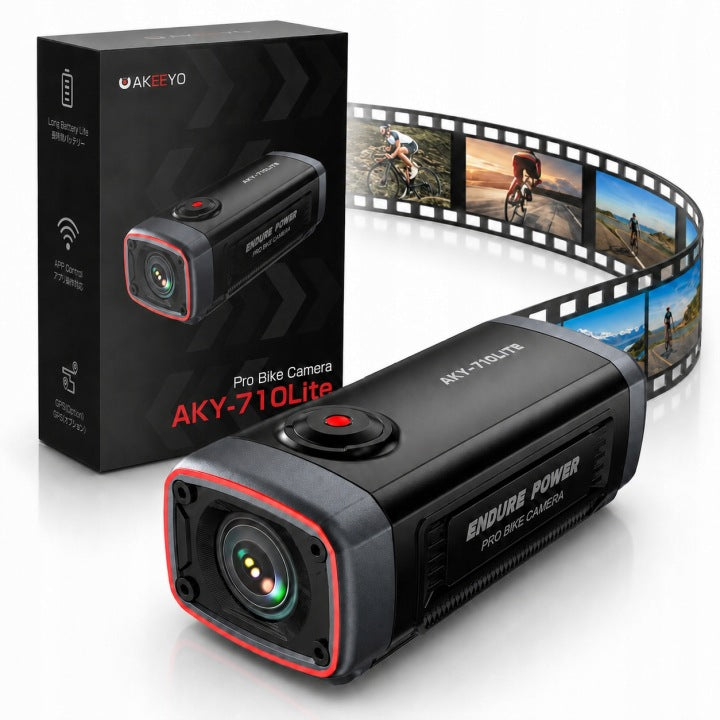 Sports camera AKEEYO 710 Lite handlebar video recorder for bicycle