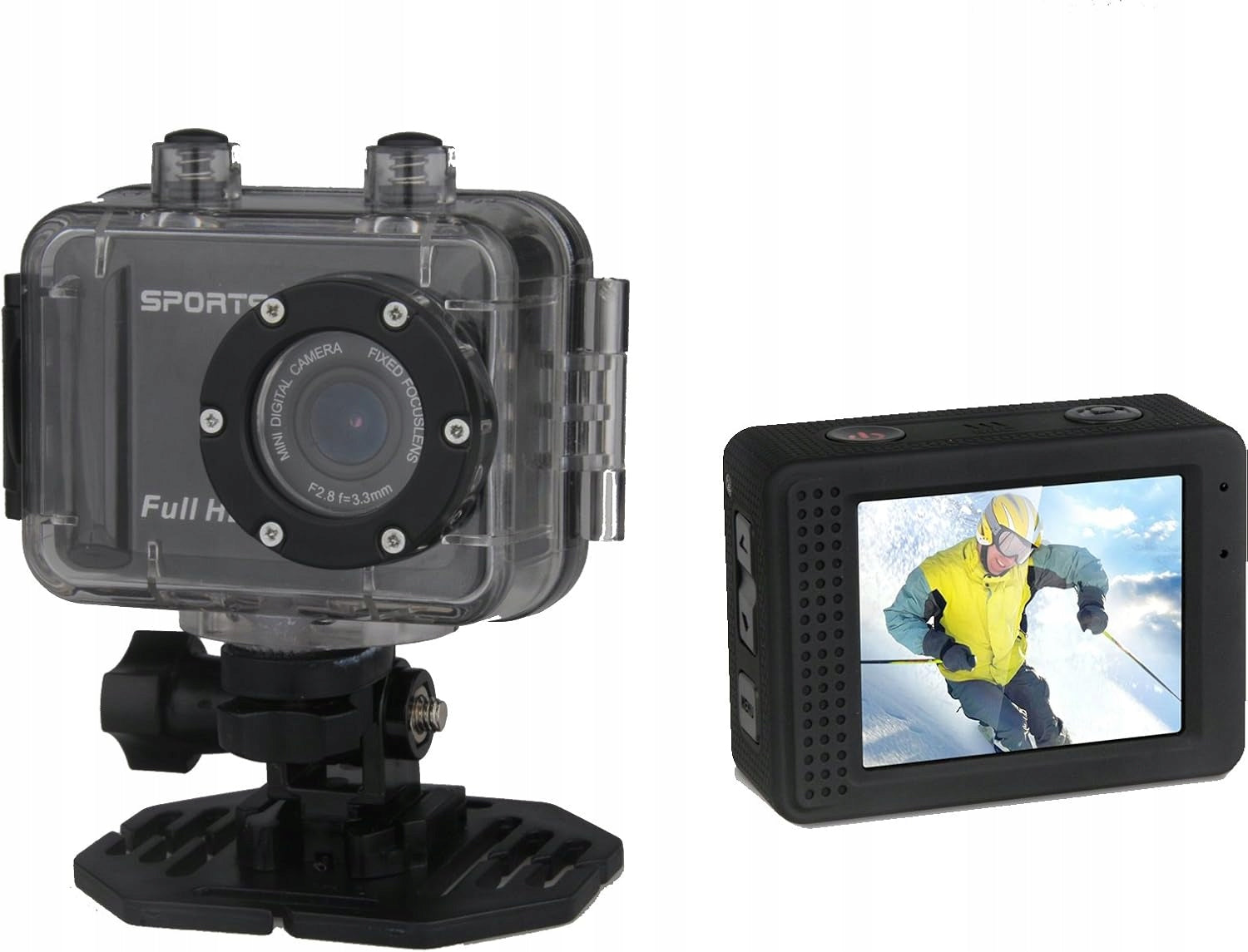 Sports camera DENVER ACT-5001 Full HD 12MP built-in battery black