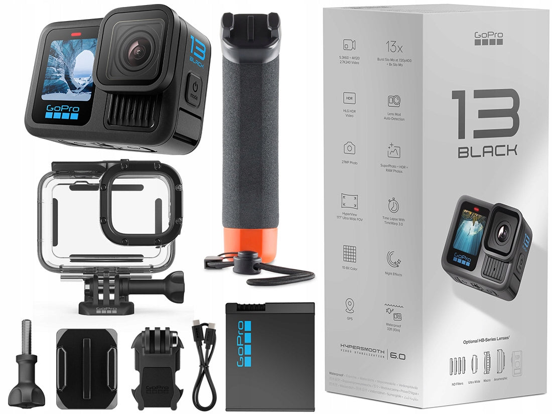 Sports camera GoPro HERO13 Black + Waterproof housing + Float