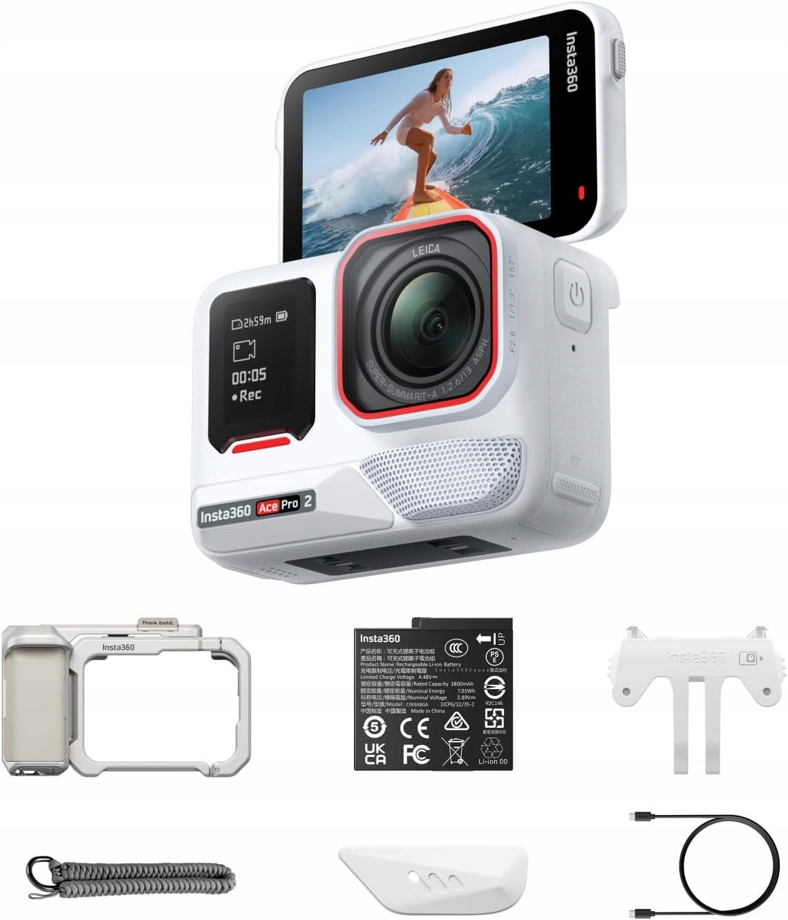 Sports camera Insta360 Ace Pro 2 Polaris White