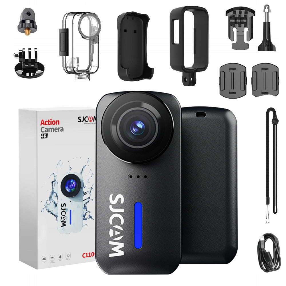 Sports camera SJCAM C110 + Black 4K30FPS 20MP Waterproof Wi-fi gyro stab