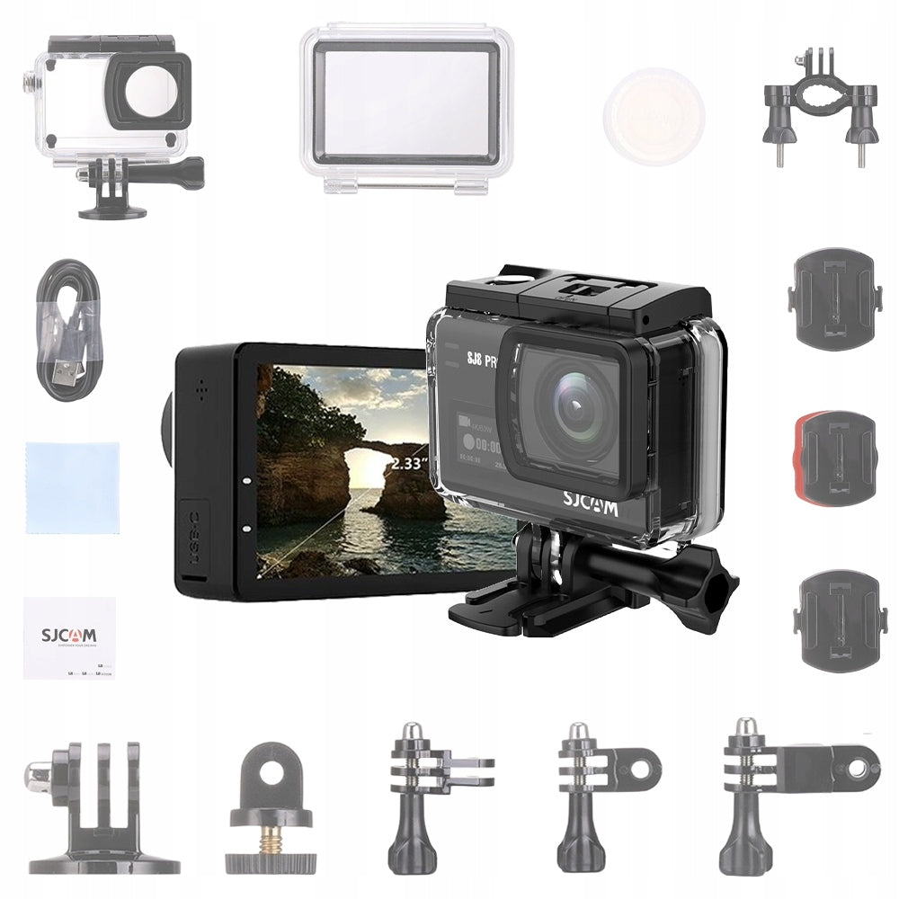 Sports camera SJCAM SJCAM SJ8 PRO 4K UHD touch screen WiFi bluetooth PL