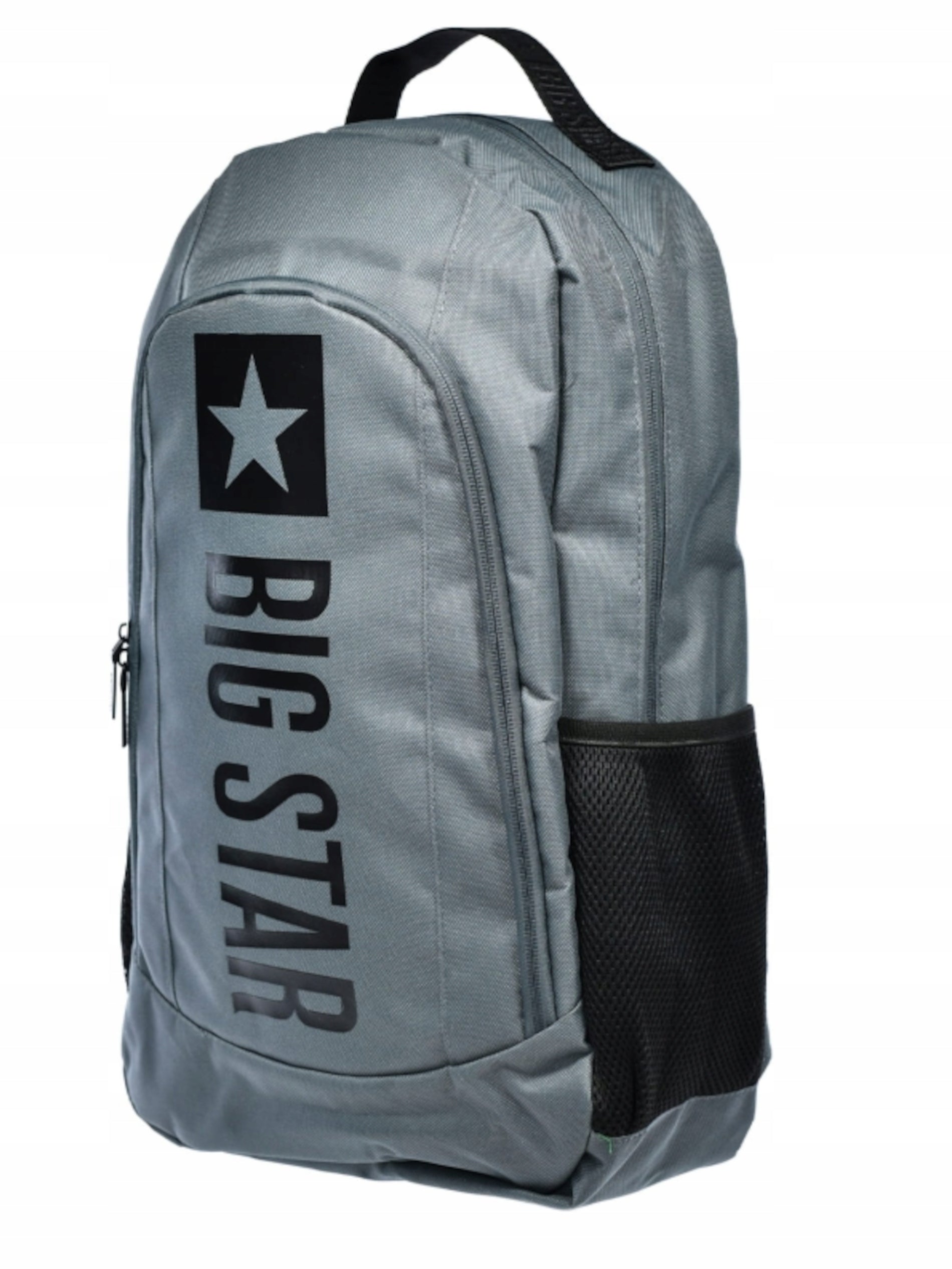 Sports school backpack BIG STAR RR574149 urban grey roomy large grey Additional features zipper with pockets