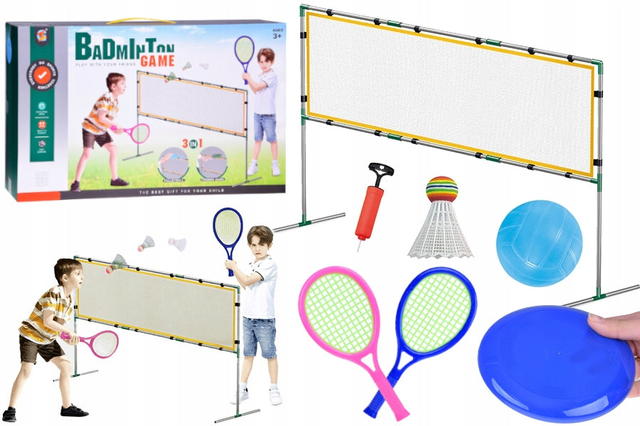 Sports set 3 in 1 badminton volleyball frisbee Artyk 3+ Packaging status original