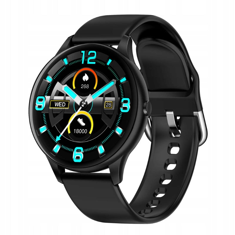 Sports smartwatch polish menu functions TEMPERATURE GlacierX Nox