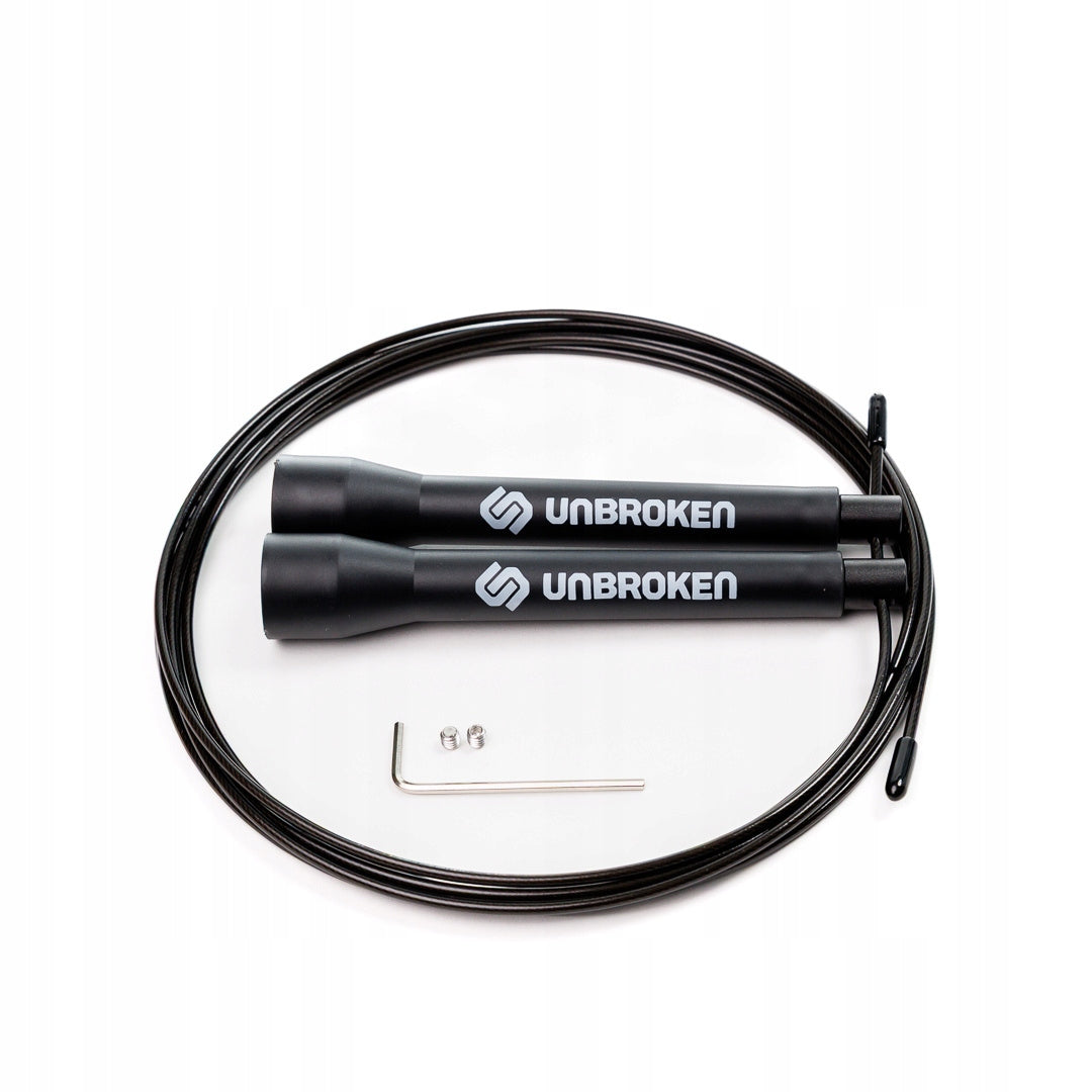 Sports training jump rope light 3m UNBROKEN SR-U0 Black Packaging status original