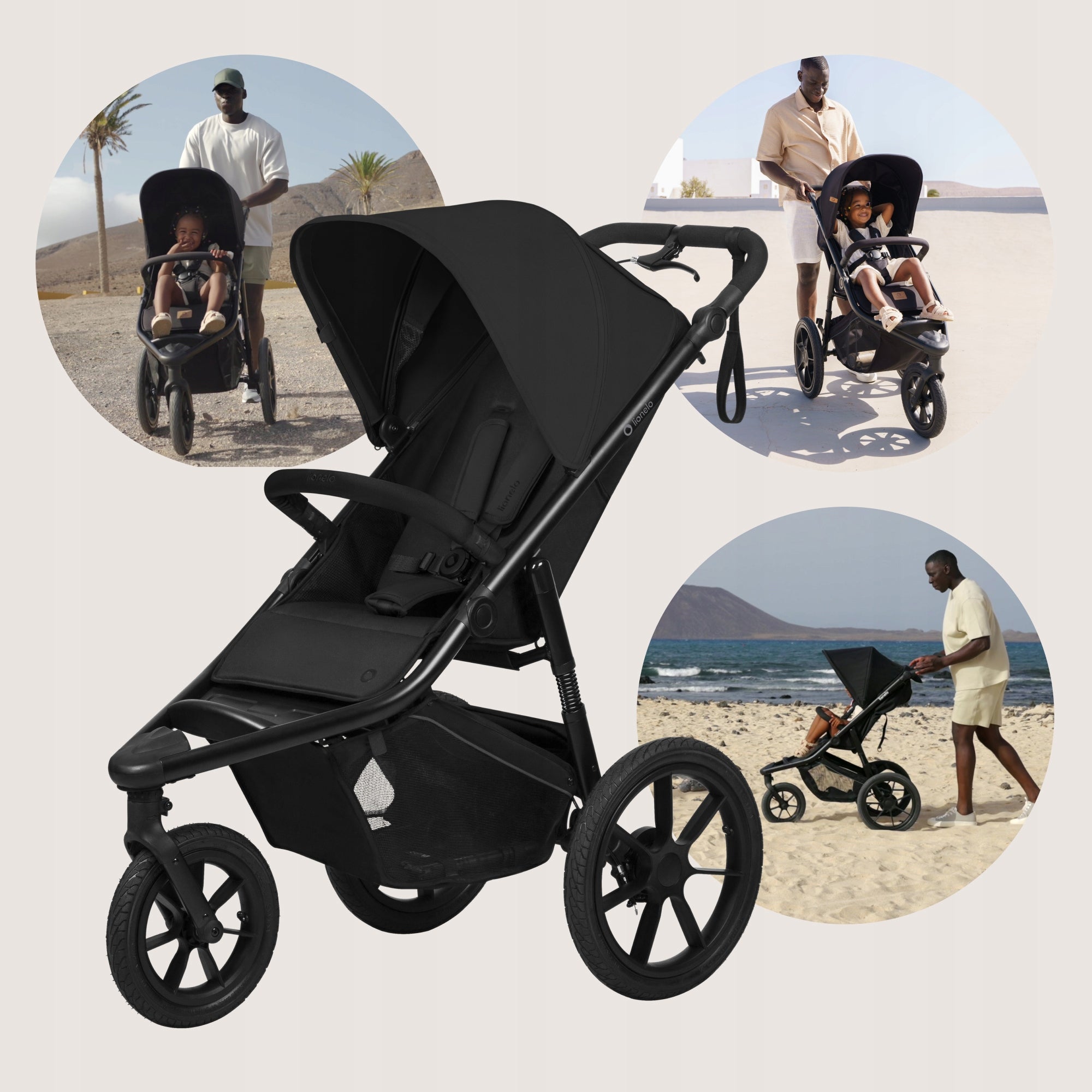 Sports trolley multifunctional TRICYCLE 3 WHEELS 2in1 walking Lionelo Azura Packaging status original
