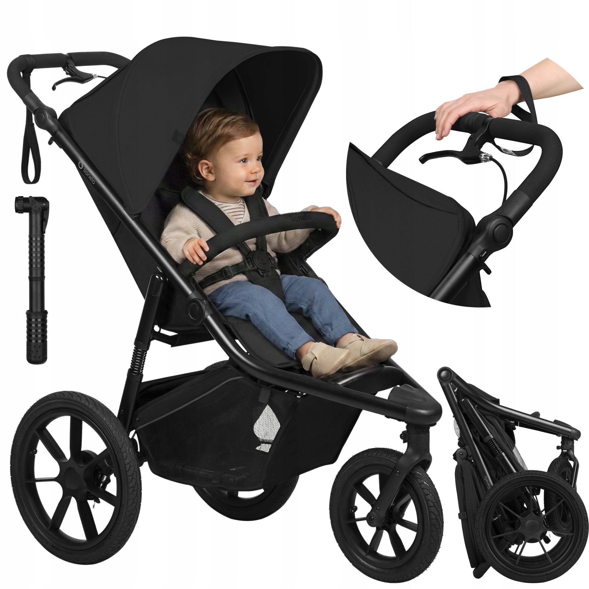 Sports trolley multifunctional TRICYCLE 3 WHEELS 2in1 walking Lionelo Azura