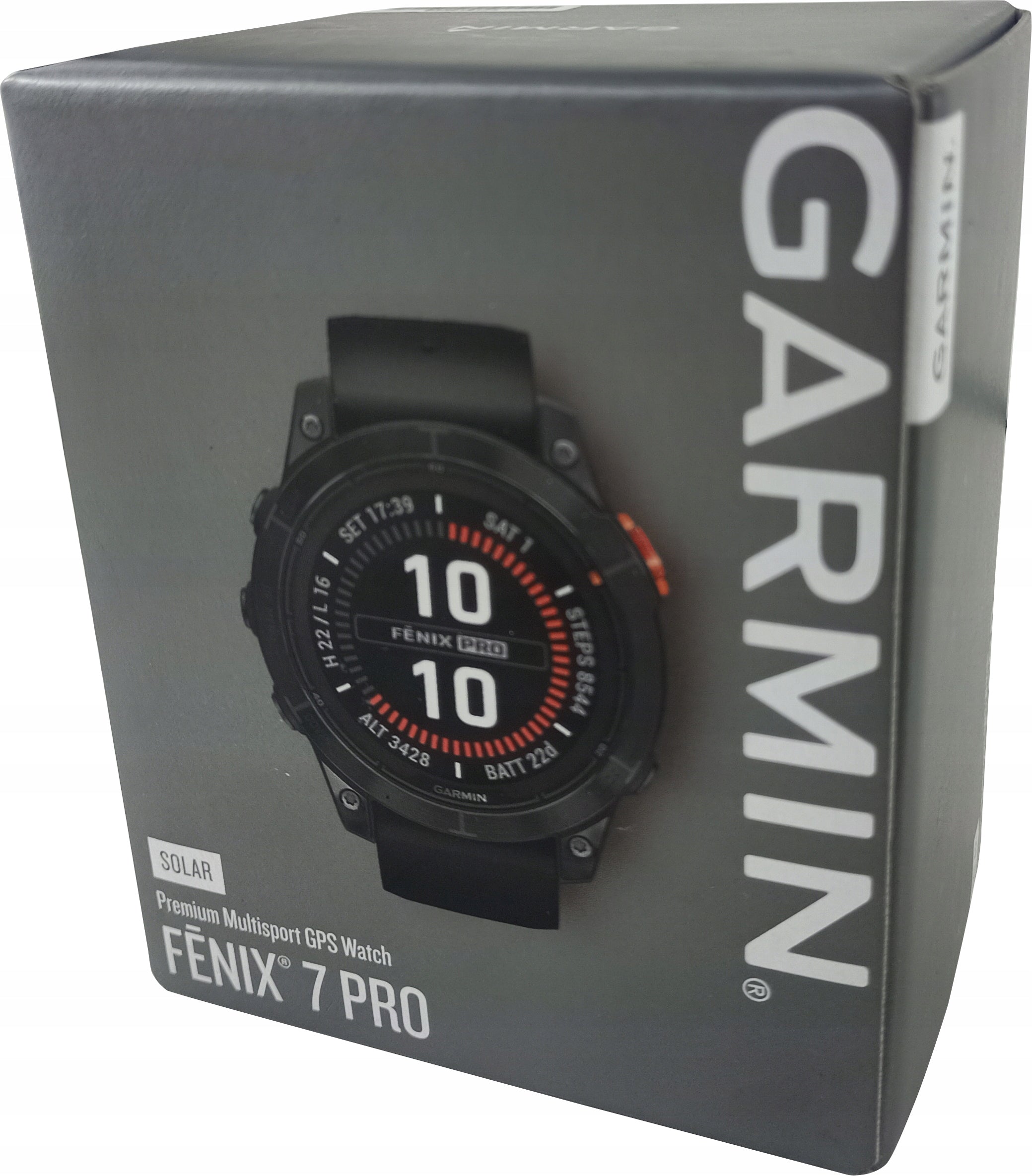 Sports watch Garmin Fenix 7 Pro Solar black 010-02777-01 Packaging status original