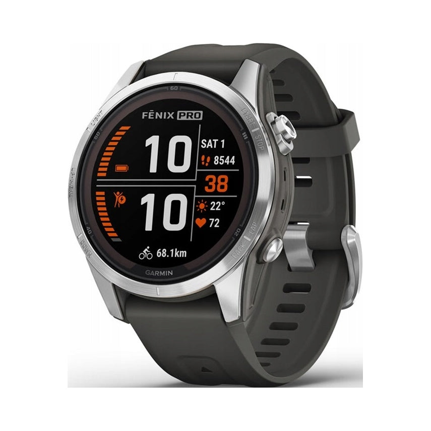 Sports watch Garmin Fenix 7S Pro Solar silver