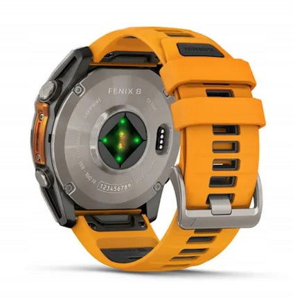 Sports watch Garmin Fenix 8 51mm AMOLED Sapphire Orange ECG Manufacturer code 010-02905-11