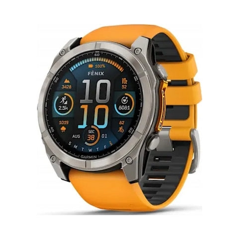 Sports watch Garmin Fenix 8 51mm AMOLED Sapphire Orange ECG