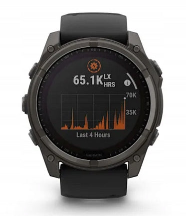 Sports watch Garmin Fenix 8 51mm Solar Sapphire Carbon grey Manufacturer code 010-02907-11