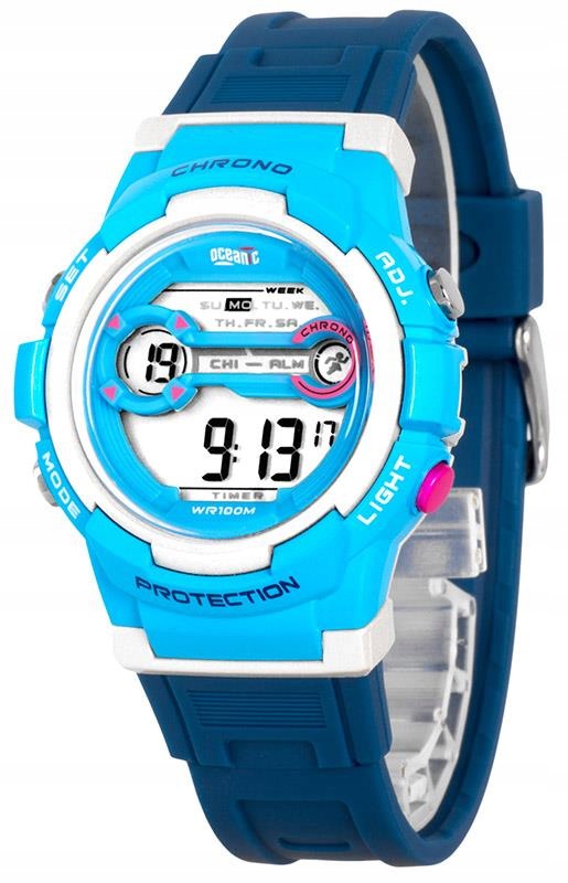 Sports watch Oceanic electronic waterproof stopwatch timer alarm date