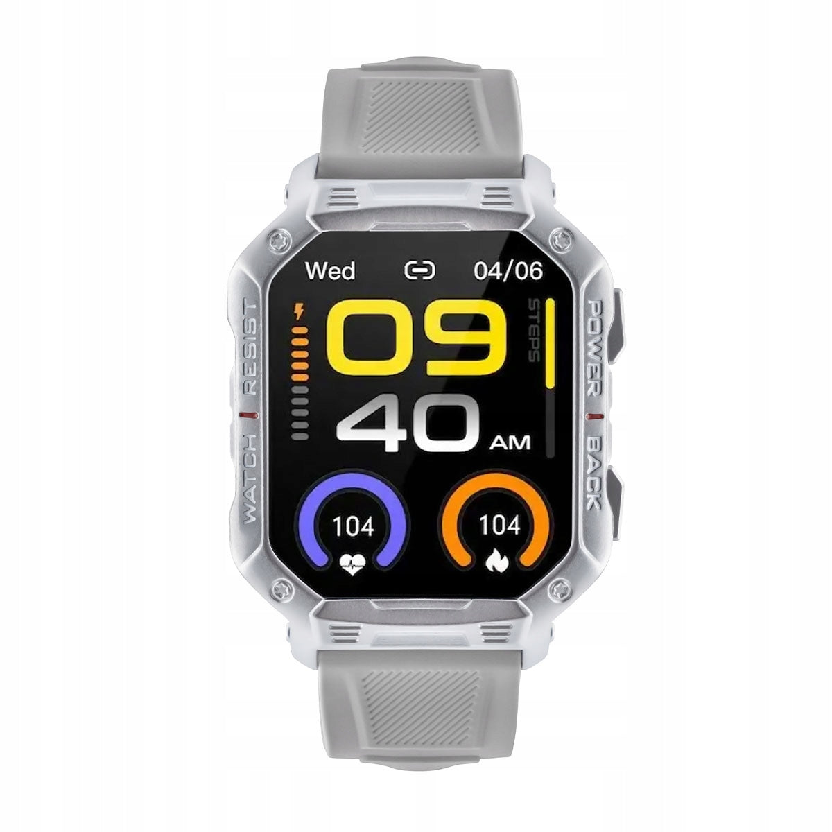 Sports watch smartwatch sport Ultra silver TRAINING PL MENU Brand Watchmark