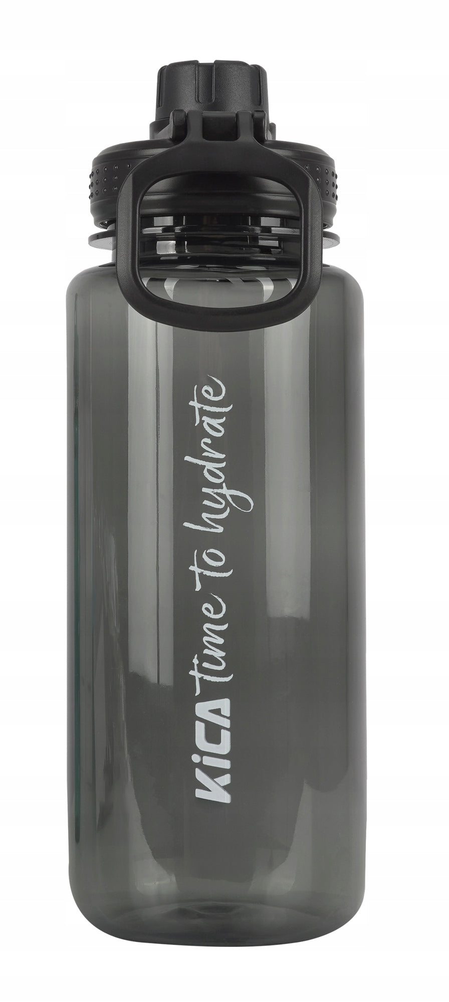 Sports water bottle motivational training water bottle KiCA SB01 1l black Brand no brand