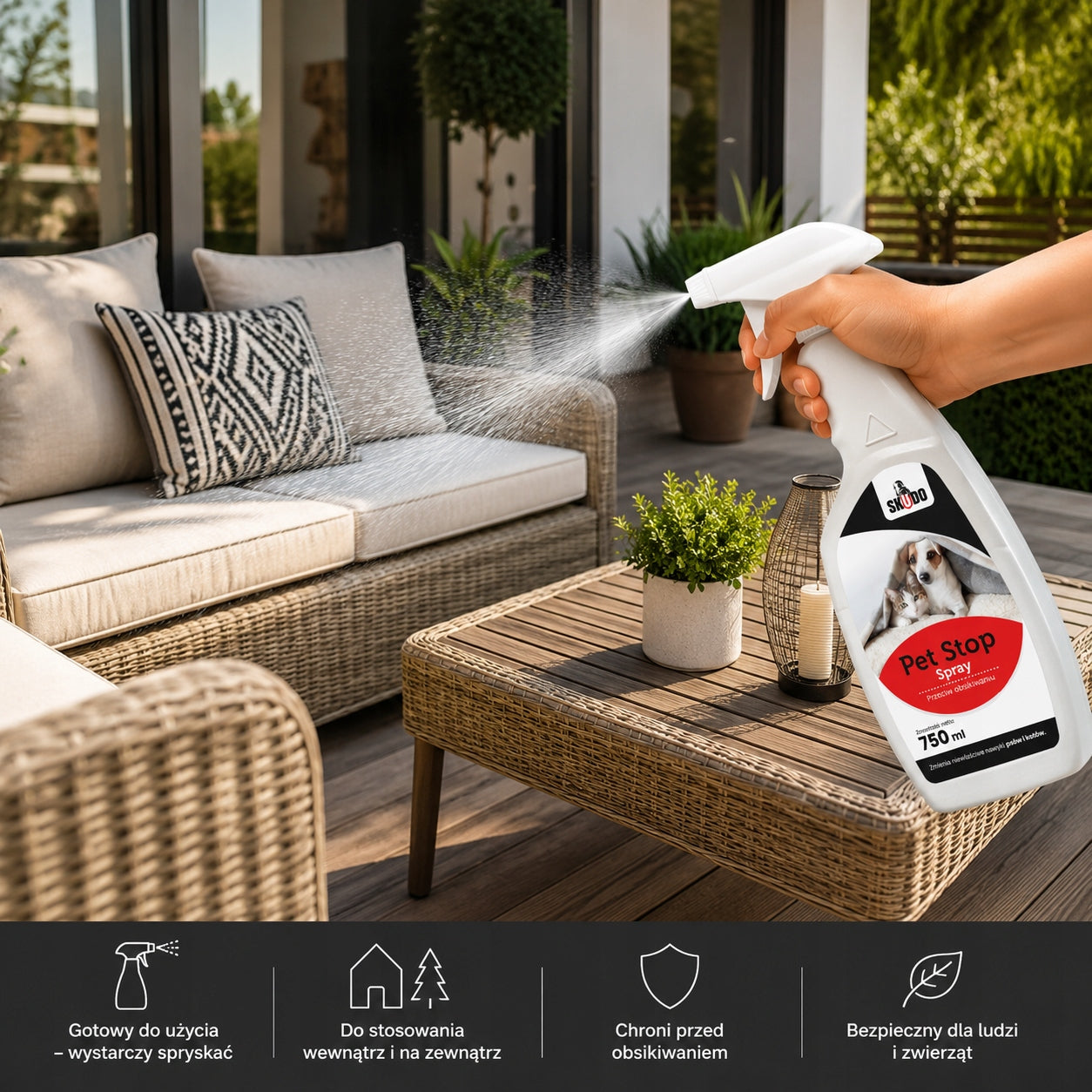 Spray against peeing cats and dogs liquid preparation 750 ml Manufacturer code PSS0750SKUDO