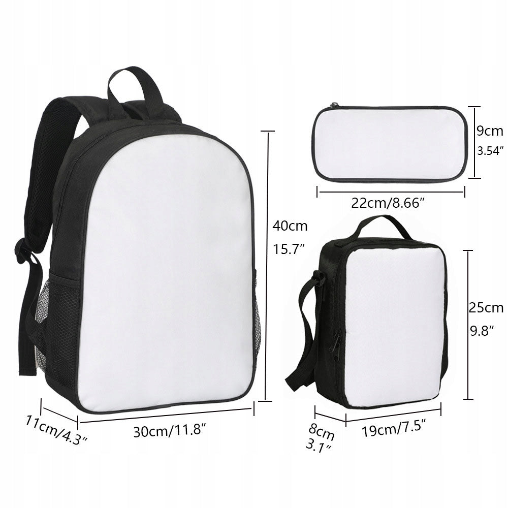 Spring Easter Dark Dragon 3pcs Set, Featuring a School Bag, Pencil Case, Brand no brand