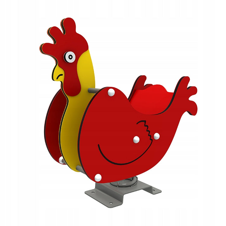 Spring-mounted rooster rooster