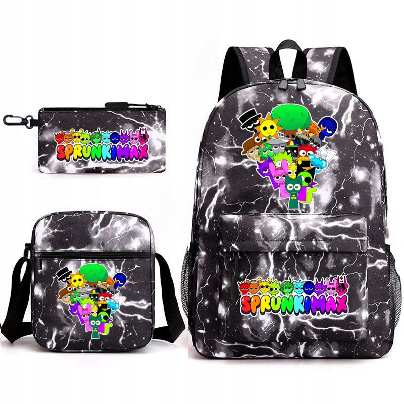 Sprunki Plush SCHOOL SET BACKPACK BAG PENCIL CASE high quality