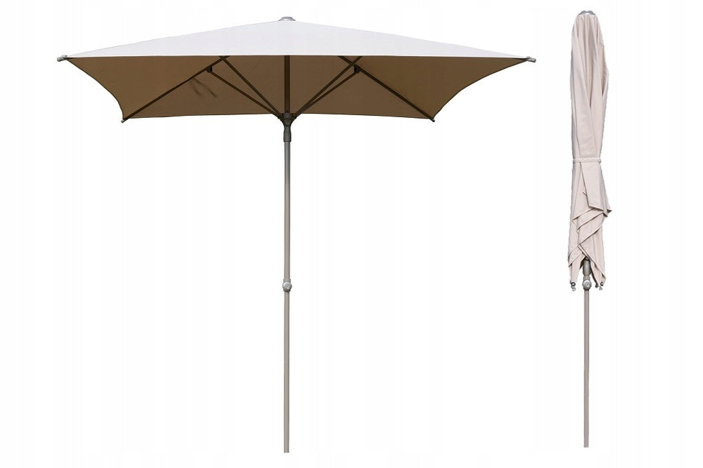 Square Folding Garden Umbrella - Beige - Caldo - 250x250