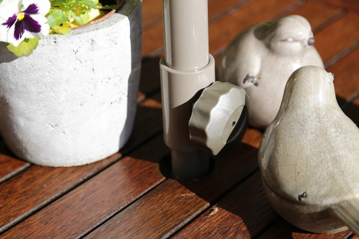 Square Folding Garden Umbrella - Grey - Sole - 250x250 Diameter/width 250 cm