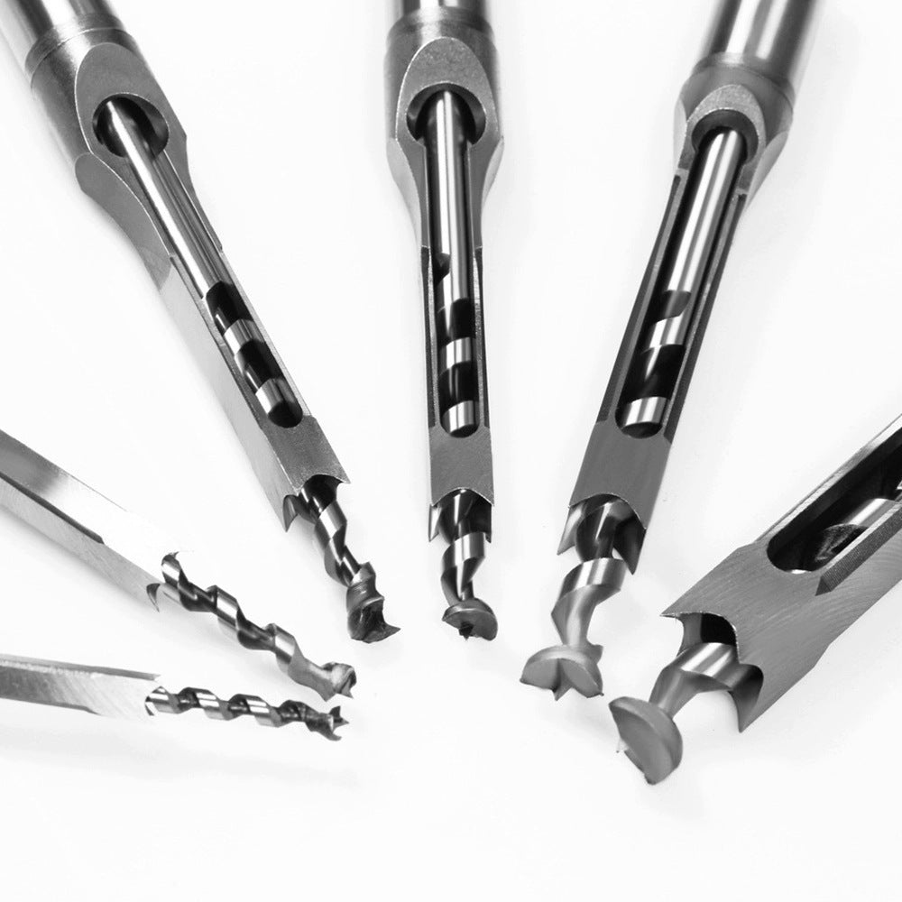 Square Hole Drill Bits MDF Wood Set of 6 El. 6.4-16 mm HSS Steel Manufacturer code 6907470025332