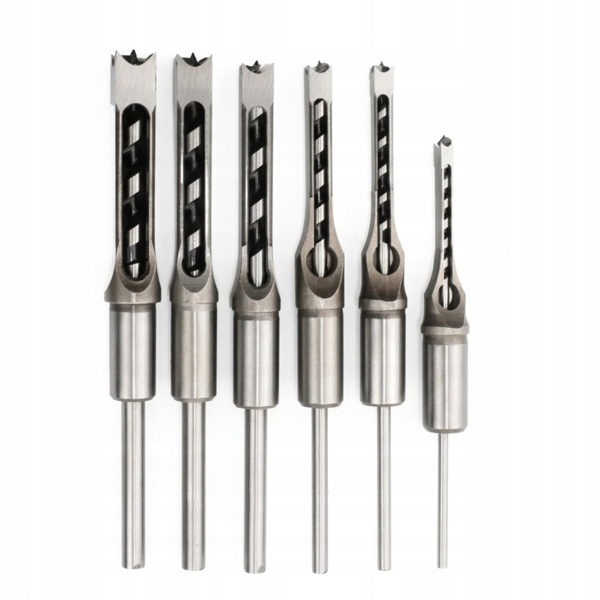 Square Hole Drill Bits MDF Wood Set of 6 El. 6.4-16 mm HSS Steel Number of drill bits 6 pcs