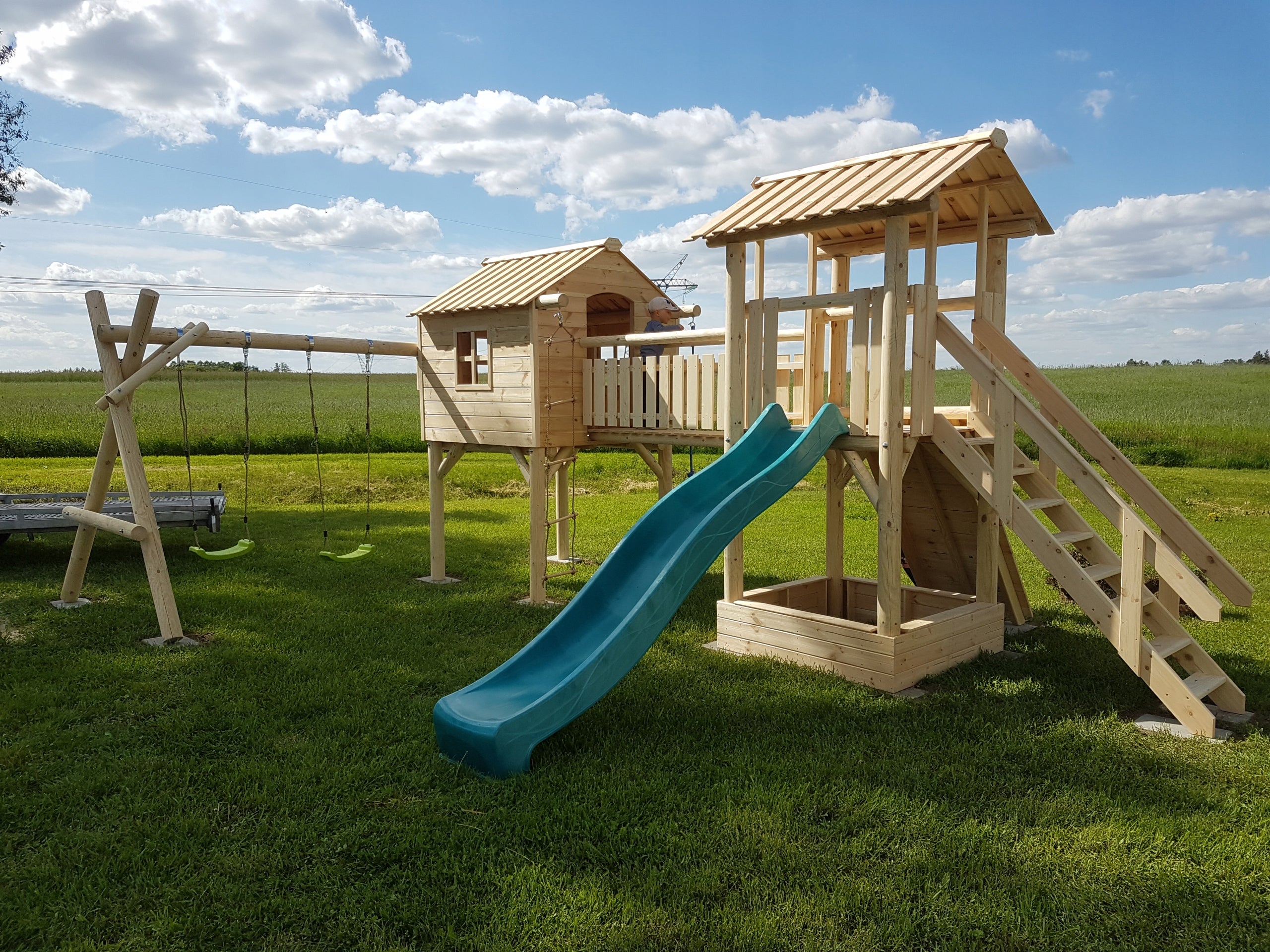 Square Toys, Cottage, Swings, Gazebos-PINOCCHIO Kind wooden