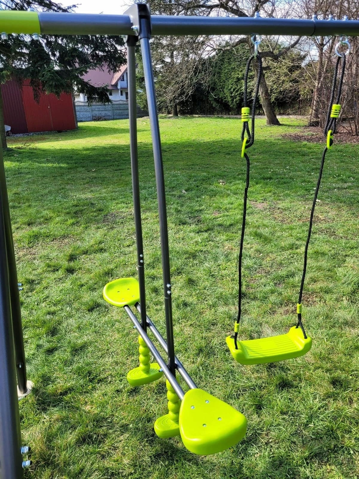 Square Toys For Children's Garden Deluxe Max | Trapezium Swing Slide Kid's age 3＋ years