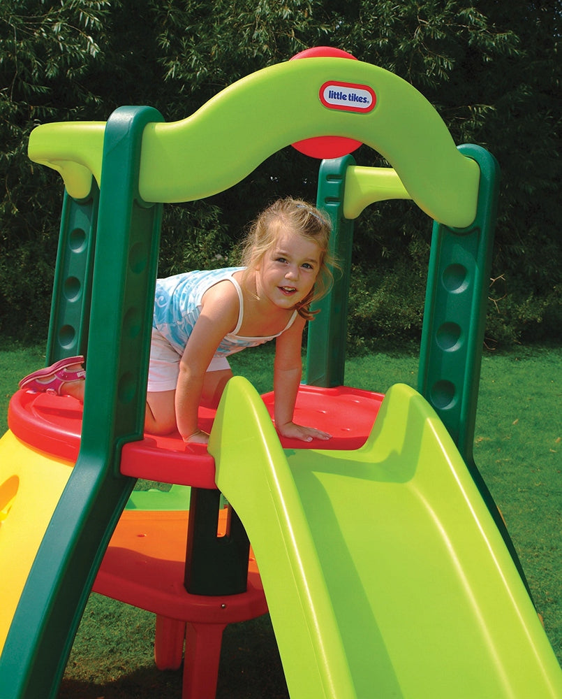 Square Toys for children set of 2 Slides Climbing Tunnel Little Tikes Brand Little Tikes
