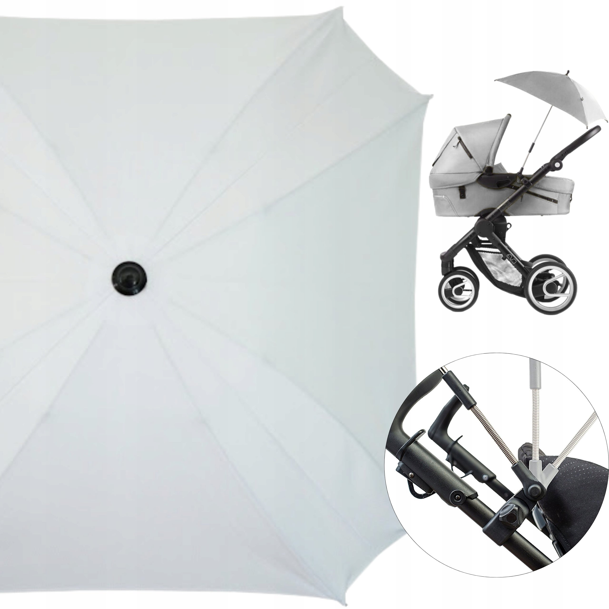 Square Umbrella for Universal Stroller with UV