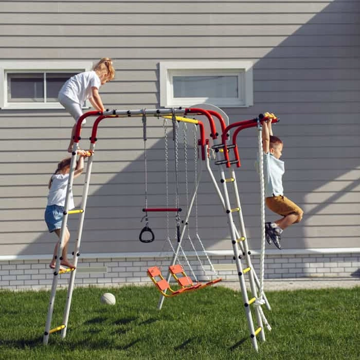 Square toys ACROBAT garden | Ladder deckchair swing basket | Steel Kind metal