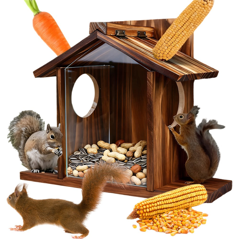 Squirrel Feeder, Atmospheric Resistant Squirrel House