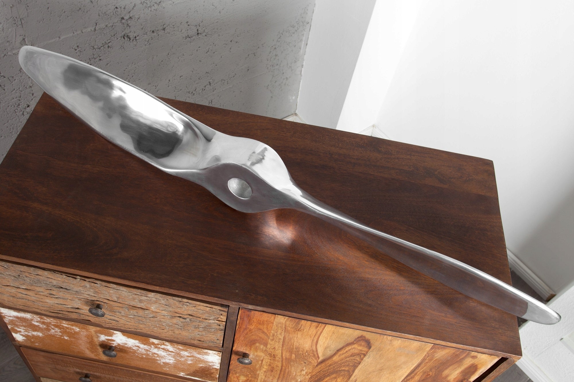 Dekorativer Propeller Invicta Propeller, poliertes Aluminium 