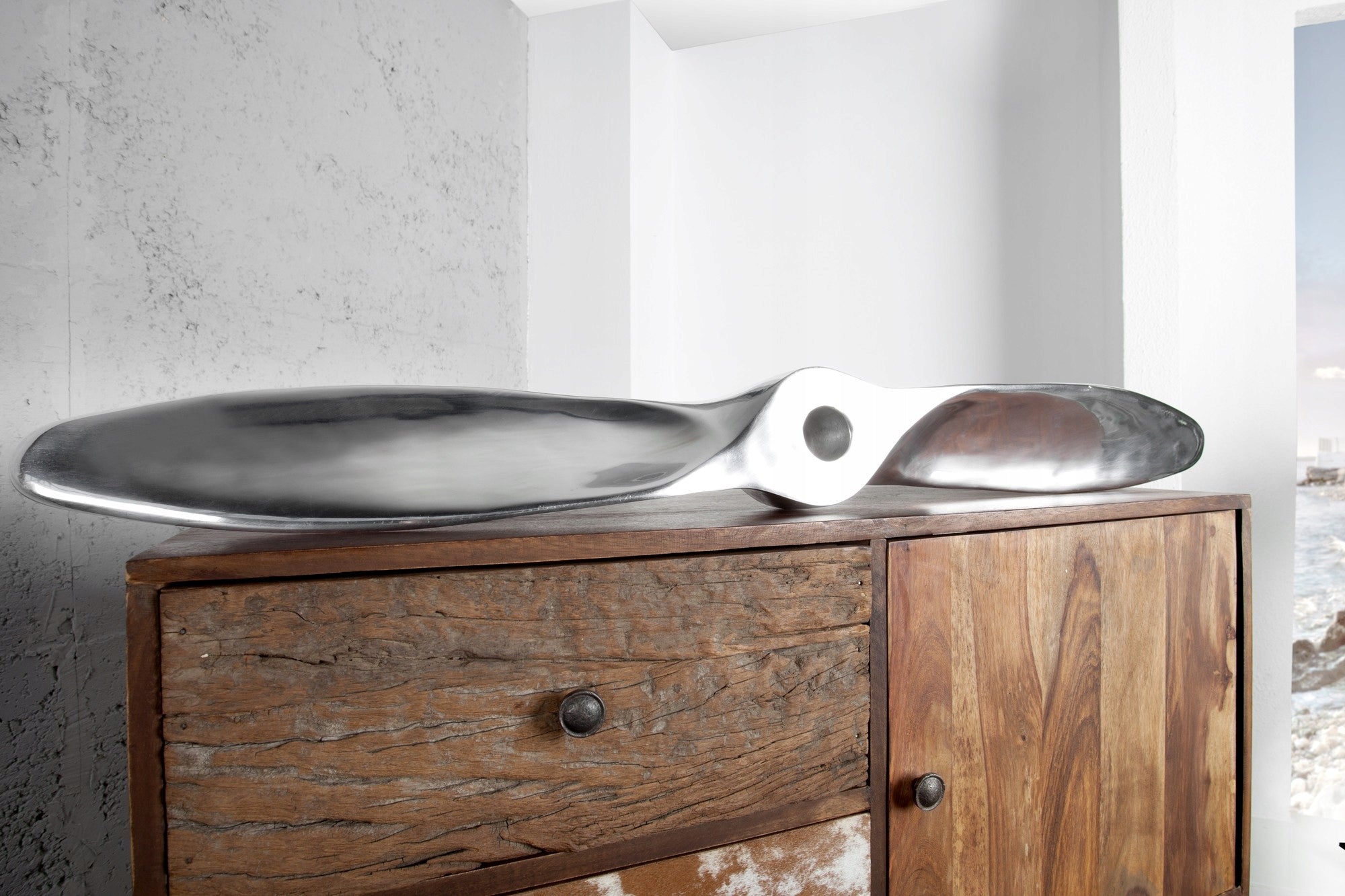 Dekorativer Propeller Invicta Propeller, poliertes Aluminium 