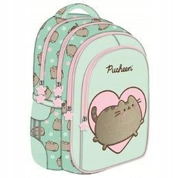 St.Majewski Pusheen Mint 4-chamber school backpack for girls