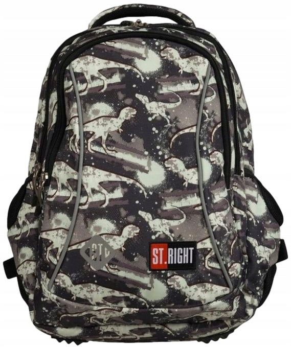 St.Right Dinosaur 3-Chamber Backpack