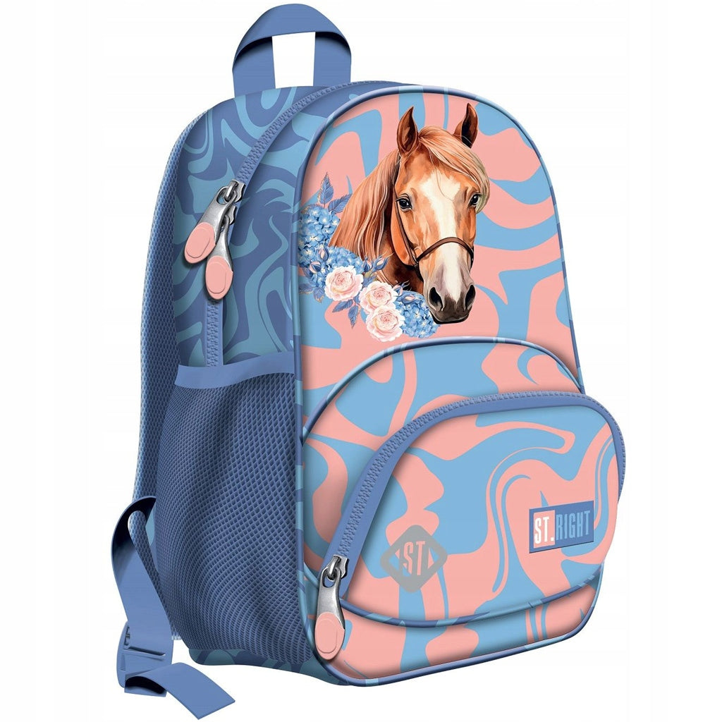St.Right Romantic Horse lovas iskolatáska, hátizsák BP70 32x22x11,5cm