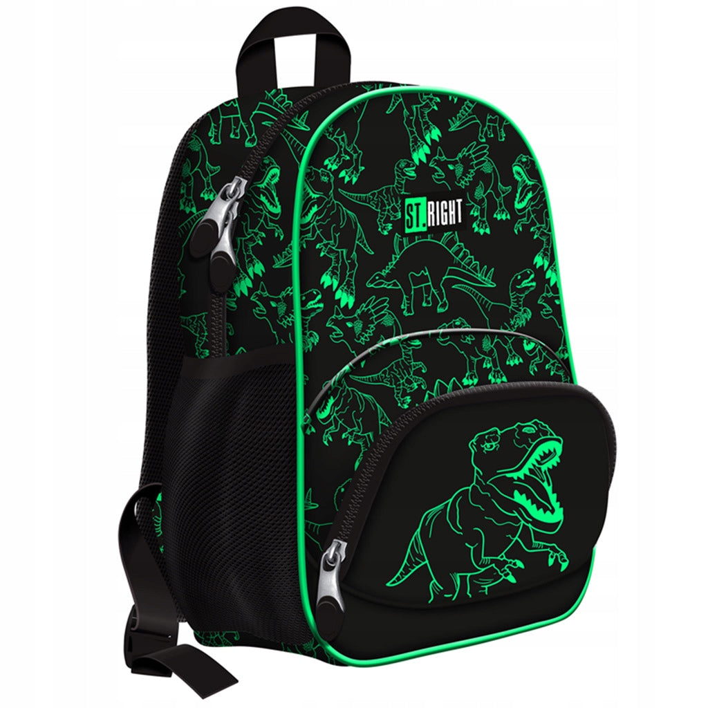 St.Right T-Rex dinoszaurusz mintás kis méretű ergonomikus iskolatáska, h...