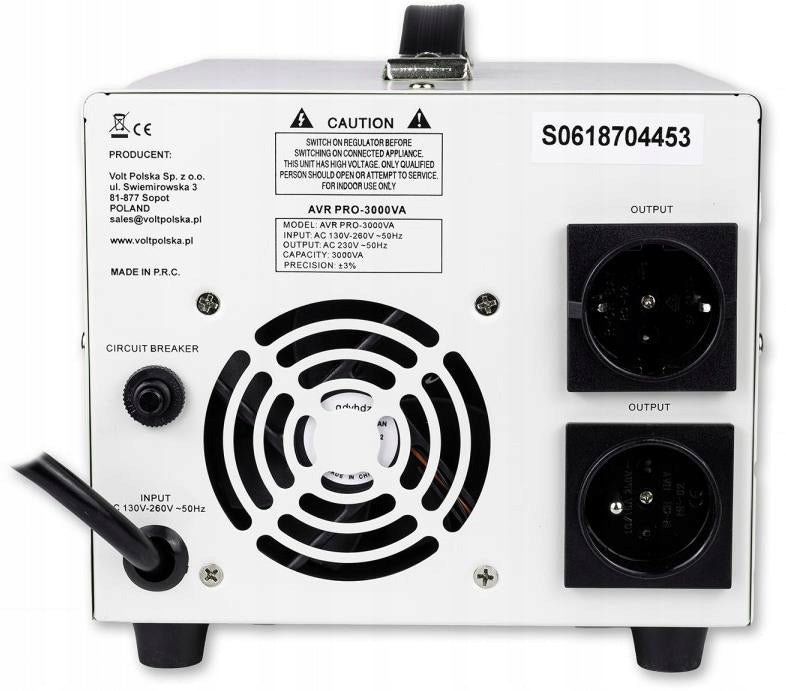 Įtampos stabilizatorius AVR Pro 3000VA
