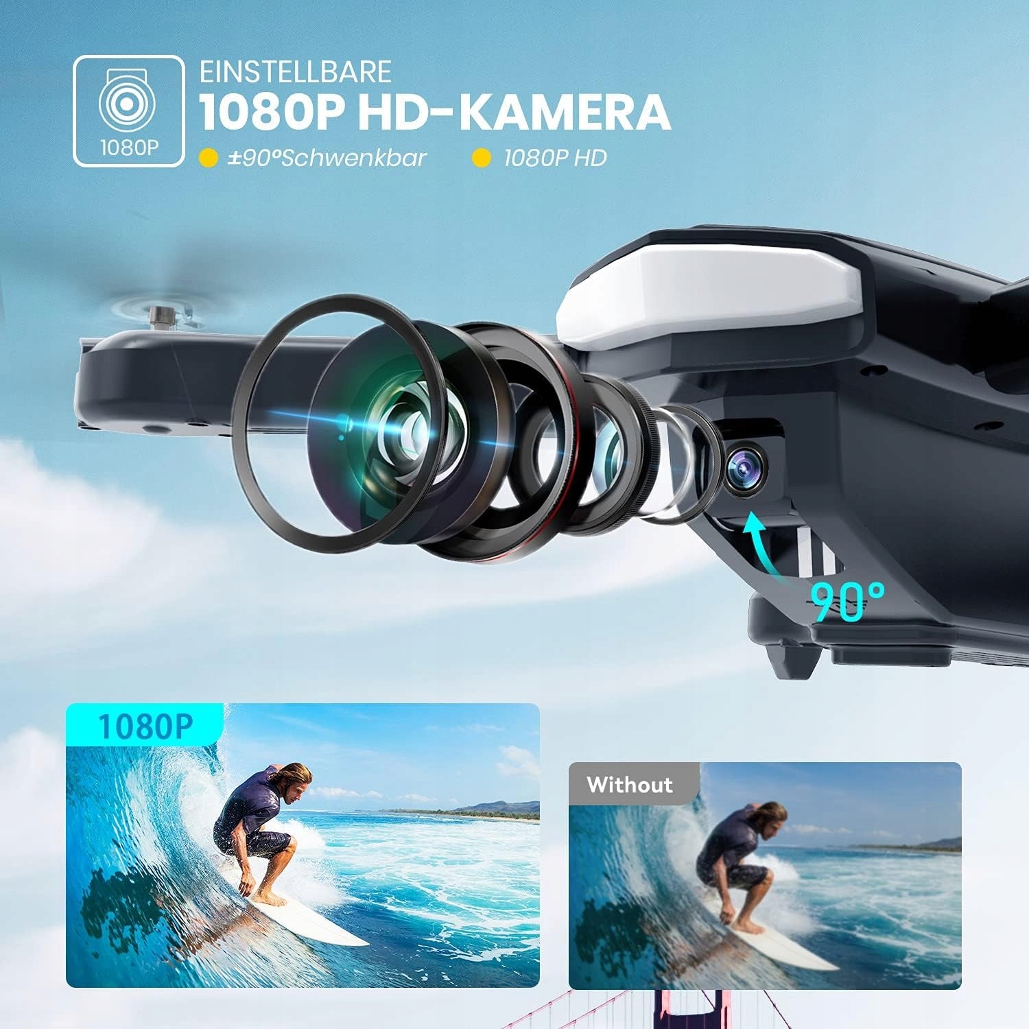 Stabilny Dron Holy Stone HS260 KAMERA FHD1080P App Manufacturer code M232