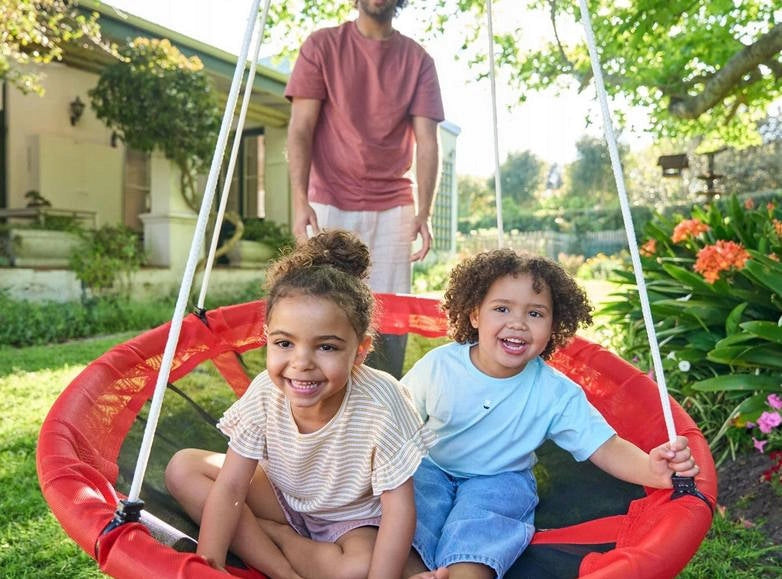 Stable Garden Swing for Kids + 2 Swings + Stork Nest Packaging status original