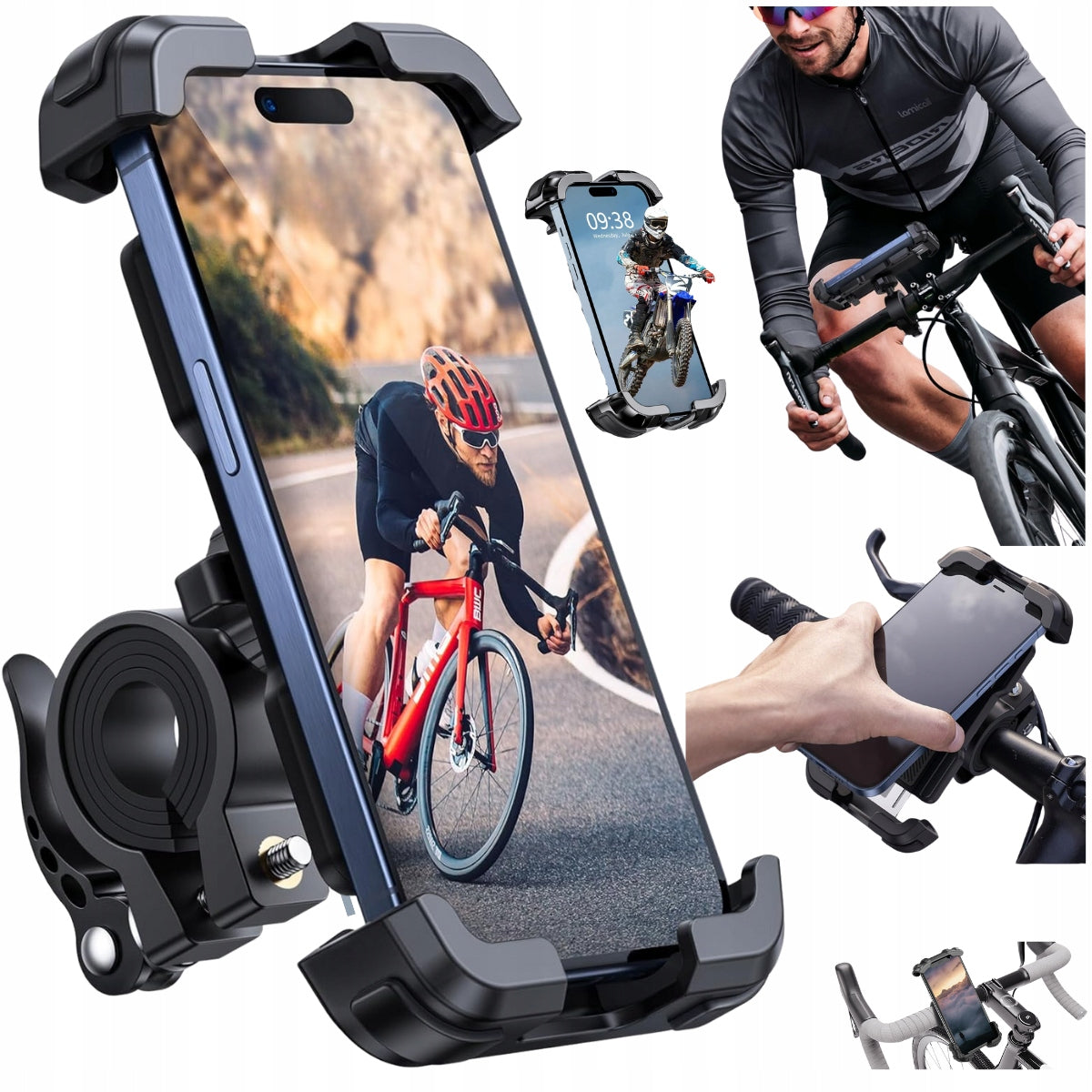 Stable Phone Holder For MTB Urban Road Off-Road Bike