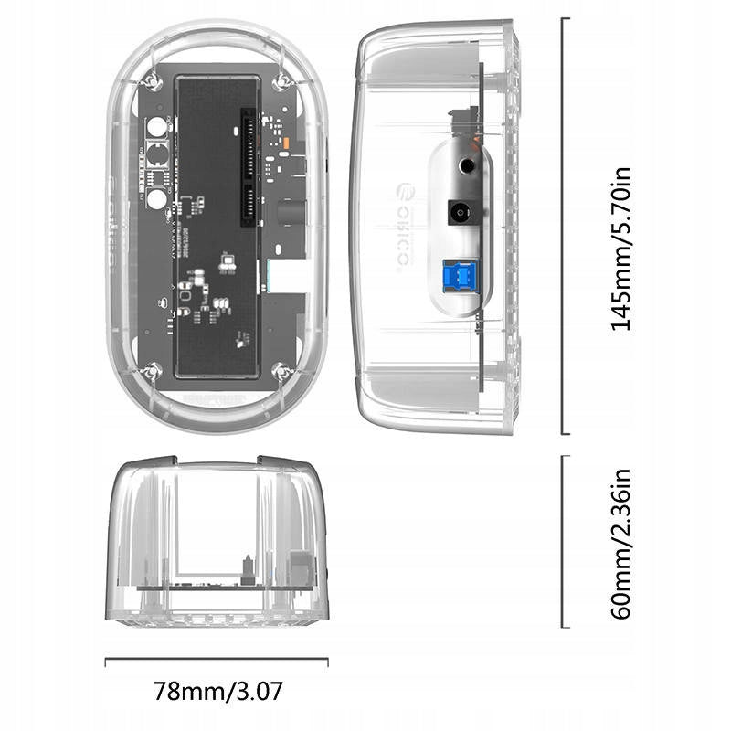 Adapteris Orico 1-Bay HDD/SSD 3.5” USB-B 3.0, SATA III