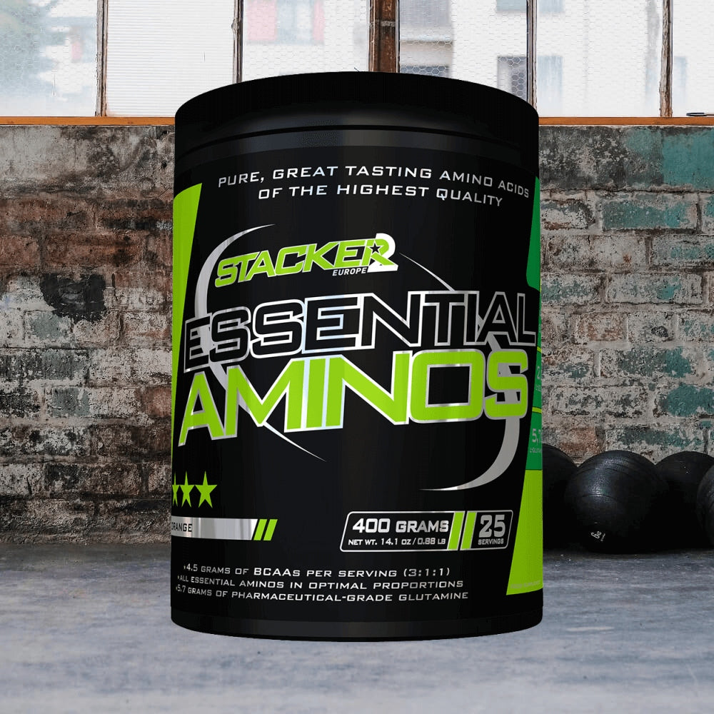 Stacker 2 Essential Aminos (400g) Orange Expiration date at least 3 months from the date of purchase